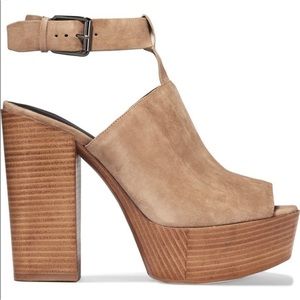 Rebecca Minkoff Cece Platform Suede Sandals - image 1